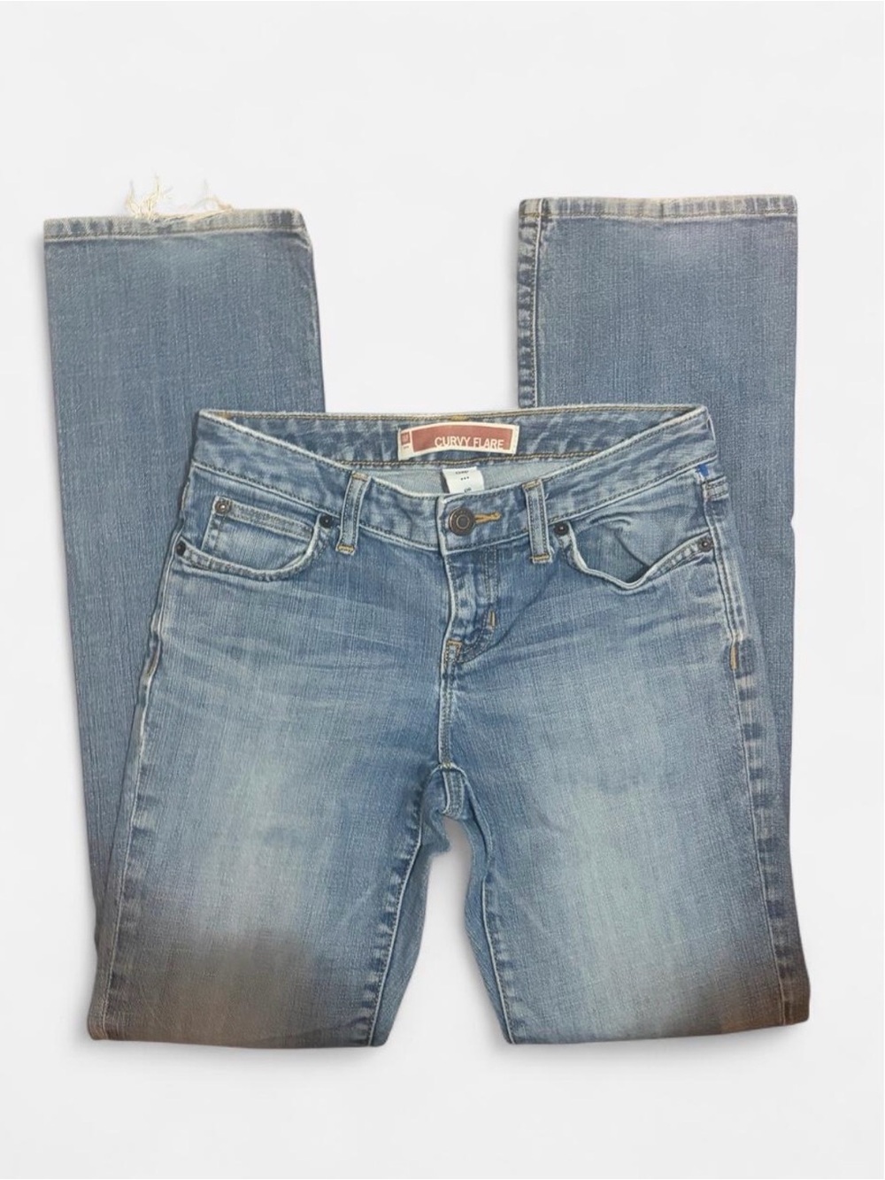 GAP low rise curvy flare jeans